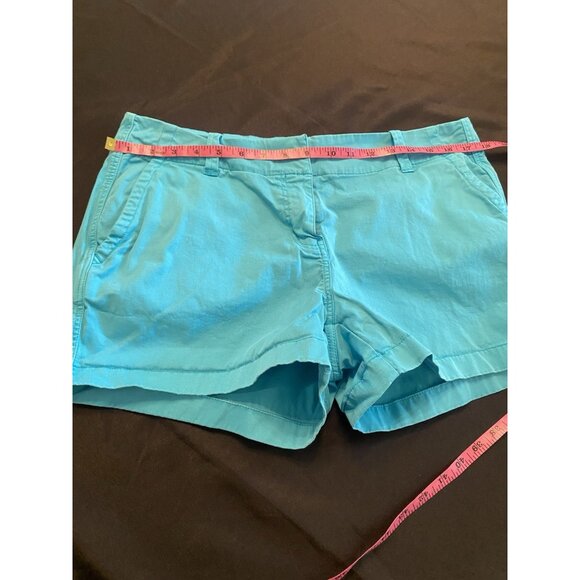 Vineyard Vines Womens Shorts Size 10 Blue Chino Preppy Whale Logo Stretch Fit - Picture 4 of 6